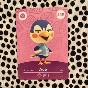 Genuine ACNH Ace amiibo card